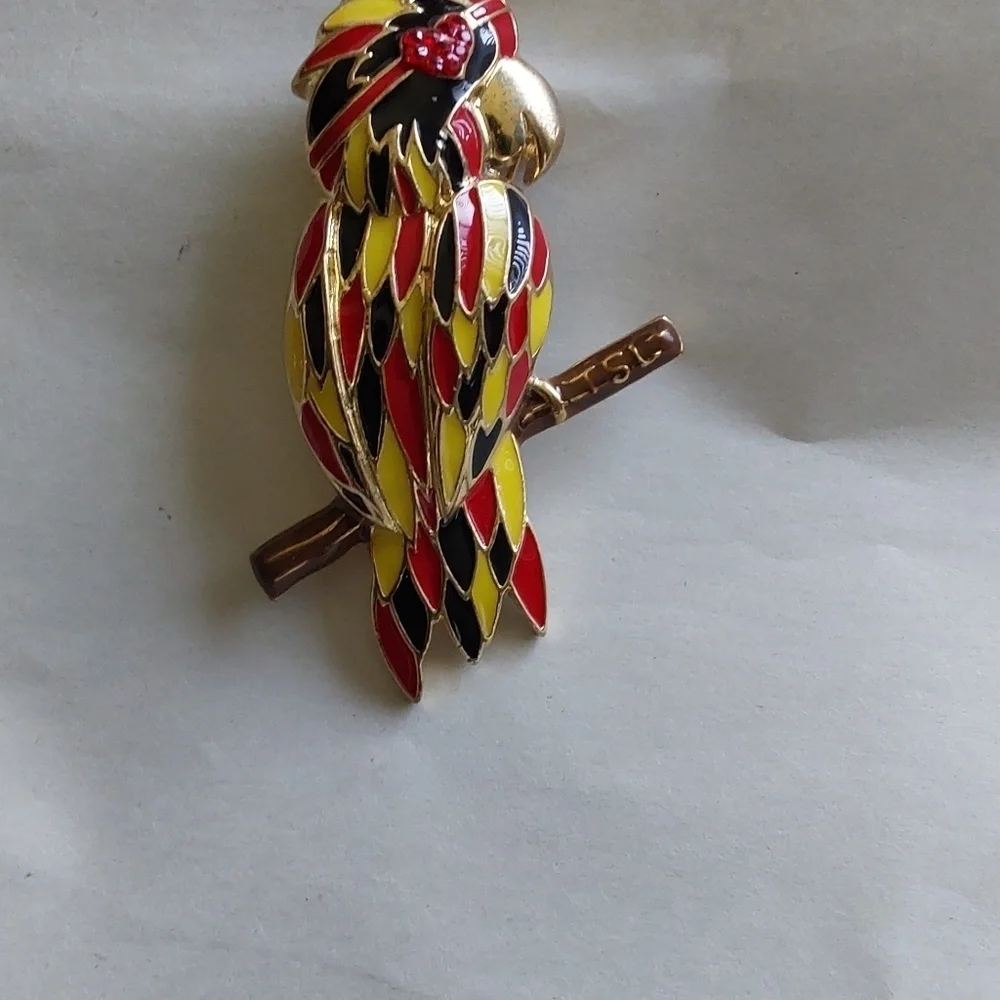 VINTAGE PARROT PIN BROOCH & PENDANT‎